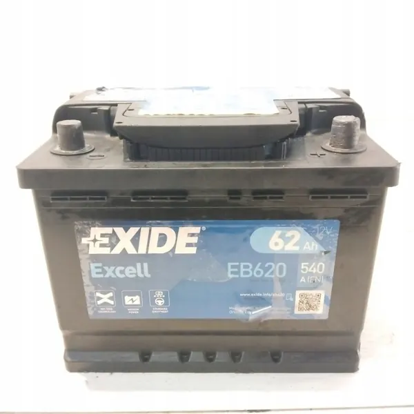 Batterie Exide Excell 62Ah 540A EN EB620 pôle droit + image 2