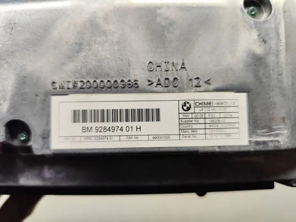Écran navigation BMW 5 F10 OEM 200000986 Occasion image 4
