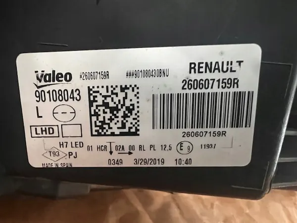 Vasen Etuvalaisin Renault Megane IV 260607159R image 8