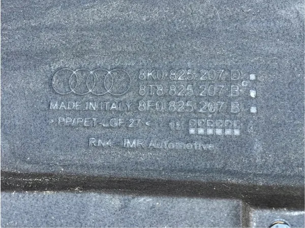 Audi A4 B8 A5 S5 Vänster Underkörningsskydd 8K0825207B image 4