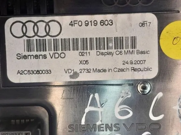 OEM 2492007 Navigationsskärm för Audi A6 2010 image 3