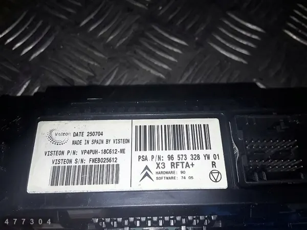 Module de contrôle climatisation Citroen C5 OEM 96573328 image 3