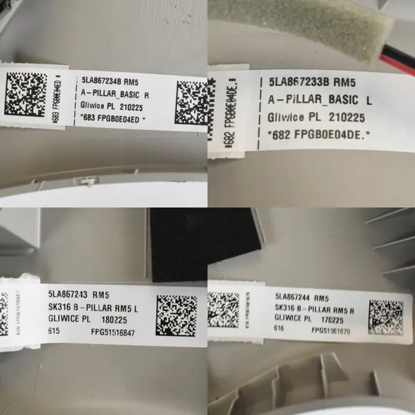 OEM 5LA867234B Couvre-piliers Stormgrey Set Skoda Elroq image 8
