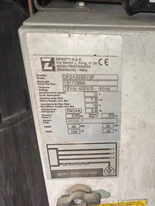 Komplette Kälteanlage ZANOTTI DFZ435SE72F image 4