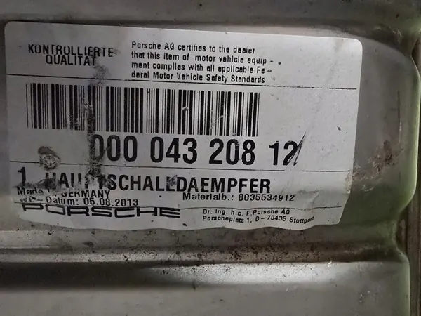 Uitlaatdemper Porsche 911 991 OEM Wydech tłumik 911 991 , 5 image 7