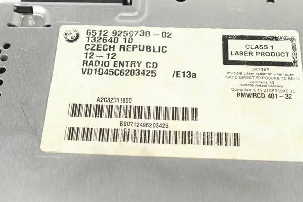 Radio Business CD BMW OEM 9259730 pour E84 2.0D image 3