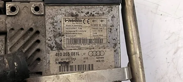 Audi A8 S8 D3 standverwarming OEM 4E0265335 image 8