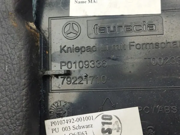Mercedes-Benz S W221 Vänster tunnelockering OEM P0109336 image 8