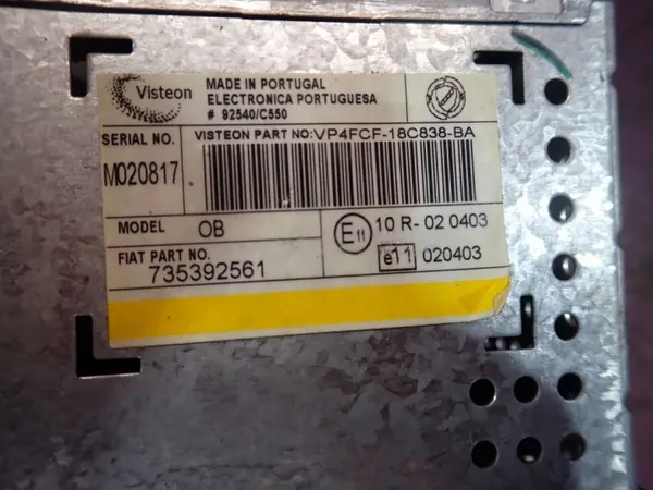 Fiat Stilo Radio OEM 735392561 - Gebrauchter Visteon CD image 5