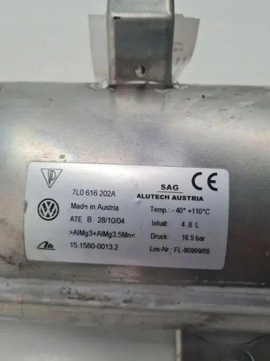 VW Luchttank 7L0616202A voor Touareg 4.92L Diesel image 3