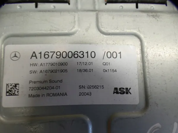 Amplificateur Son Mercedes Burmester OEM A1679006310 image 3