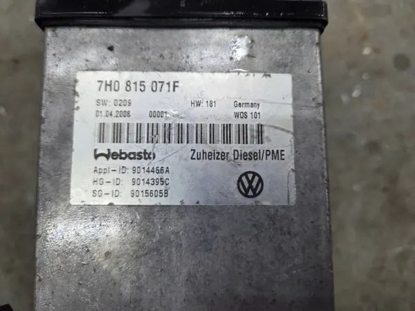 VW T5 Webasto apulämmittäjä OEM 7H0815071F image 3