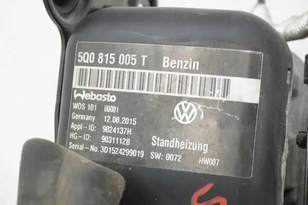 Webasto parkeringsvärme OEM 5Q0815005T Skoda Seat Audi image 6