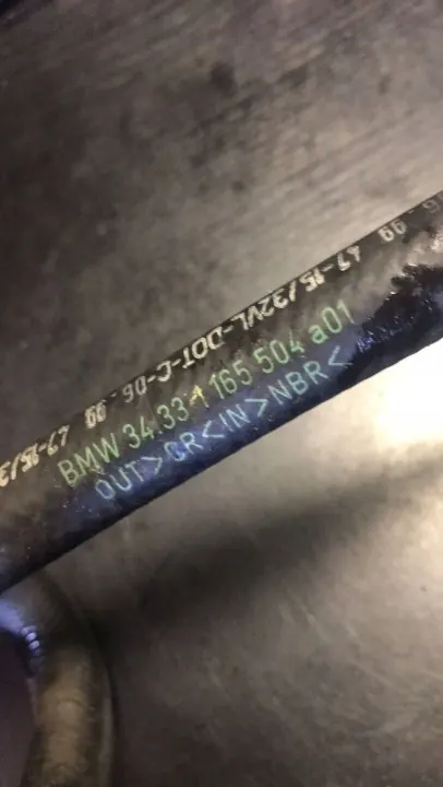 Tyhjiöletki OEM 1165504 BMW 7 E38:lle image 3