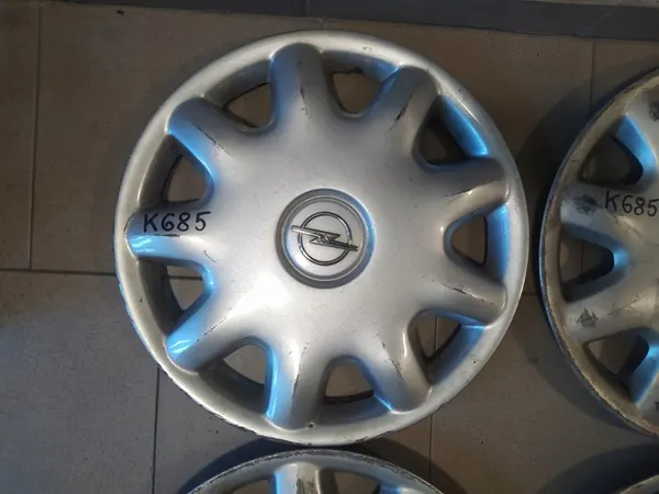 4× Enjoliveur OPEL Original 15" Argent image 5