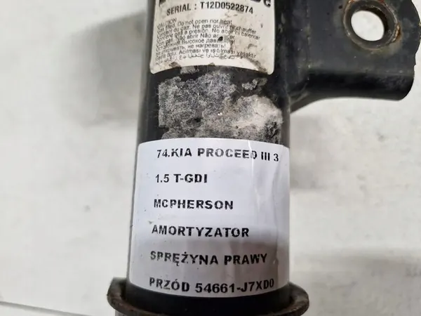 Amortisseur avant droit KIA PROCEED III 1.5 T-GDI OEM image 3