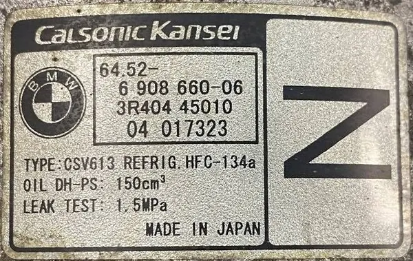 Compressor de ar condicionado BMW 3 E46 1.8 A6V image 3