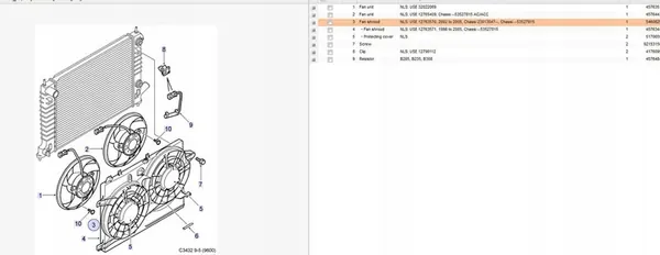 SAAB 9-5 Estate Kylfläkt 2.3L 2002 4576443 image 6