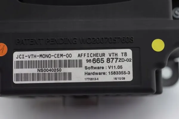 Head-Up Display Peugeot 3008 OEM 96665877 ZD-02 image 5