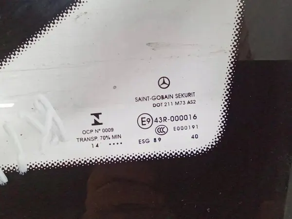 Ventana trasera izquierda OEM 43R000016 Mercedes Vito image 5