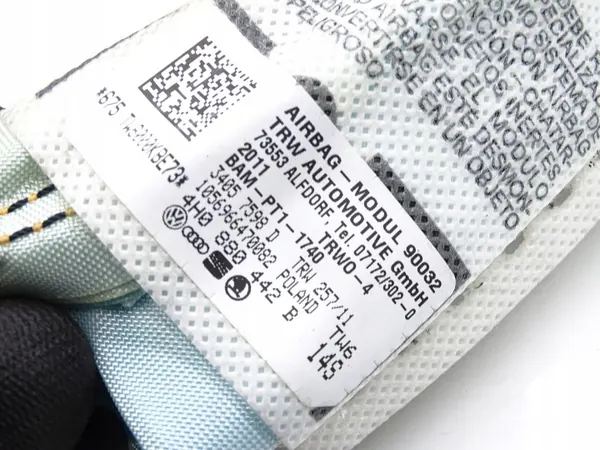 Audi A8 D4 Oikea Takapenkin Airbag OEM 4H0880442B image 4