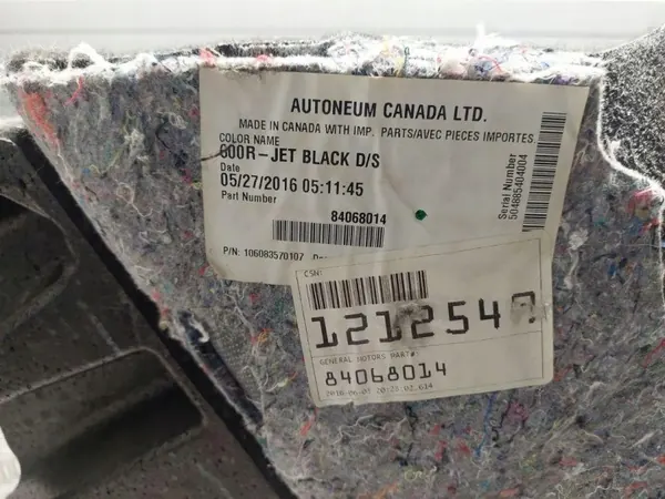 Tapete OEM 84068014 para Chevrolet Camaro 2016 image 7