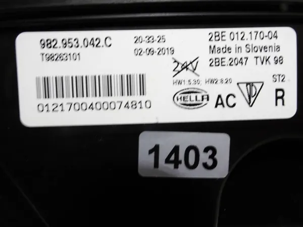 Porsche 982953042C Farol LED DRL Direito - Usado image 4
