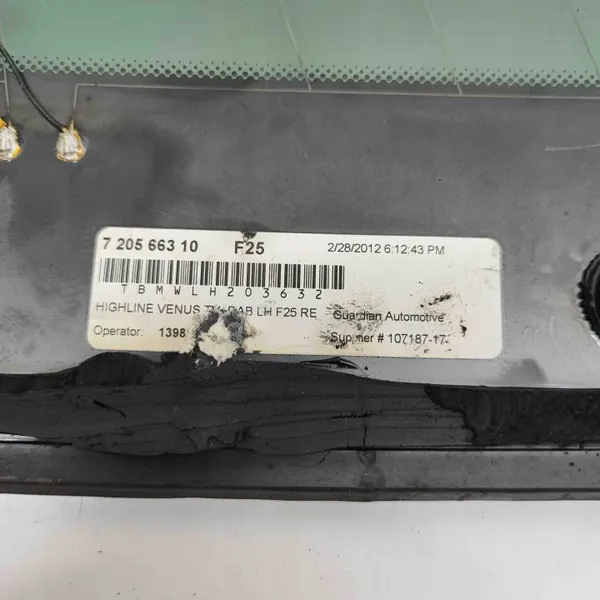 Vänster bakruta OEM 7205663 BMW X3 F25 2014 image 7