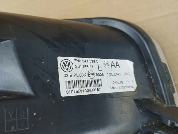 Farol Halógeno Esquerdo VW Sharan 7N0 OEM 7N0941699C image 2