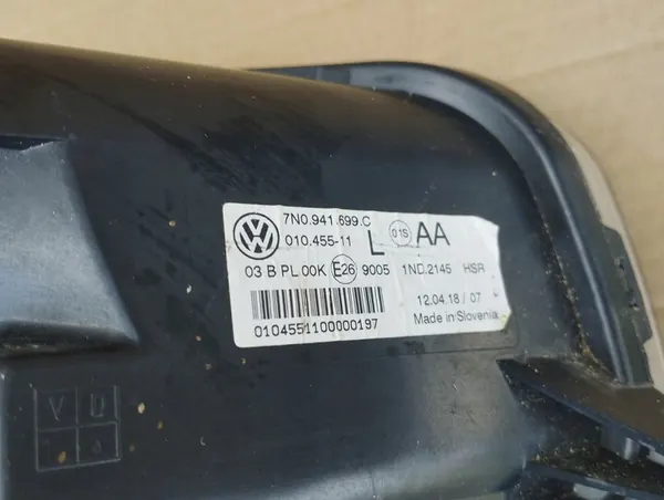 Farol Halógeno Esquerdo VW Sharan 7N0 OEM 7N0941699C image 3