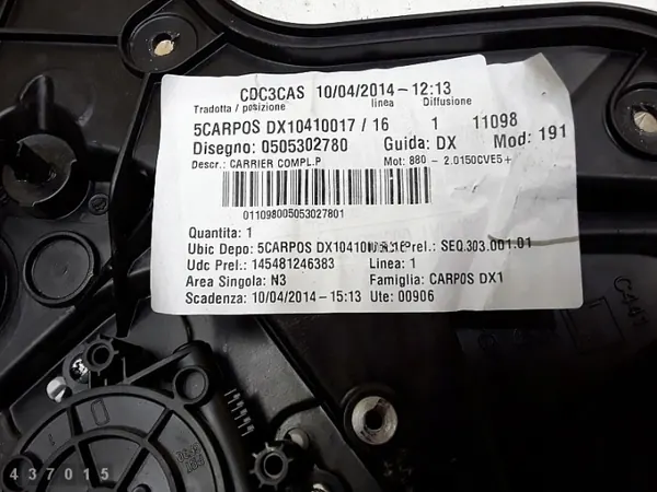 Alfa Romeo Fensterheber OEM 0505302780 image 3