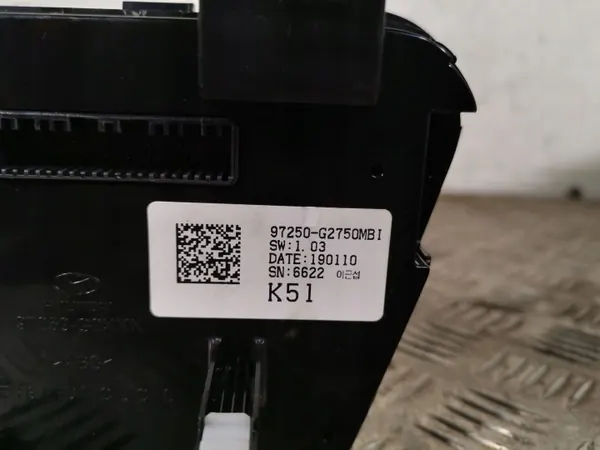 Panneau climatisation Hyundai Ioniq OEM FBZ11044 image 3