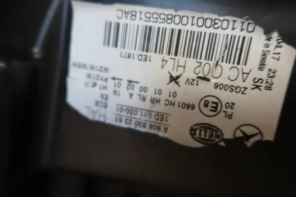 LINKER H7 KOPLAMP MERCEDES SPRINTER W906 A9068202361 image 6