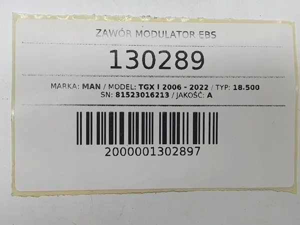 EBS-Ventil OEM 81523016213 für MAN TGX - Gebraucht image 7