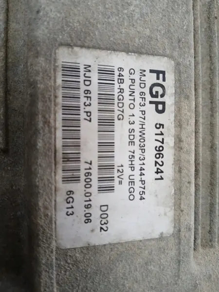 ORDINATEUR 51796241 FIAT GRANDE PUNTO image 2