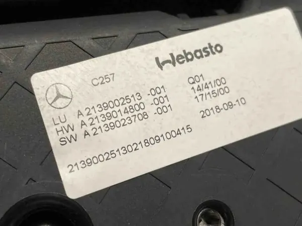 Toit ouvrant A2139023708 pour Mercedes-Benz CLS (C219) image 6