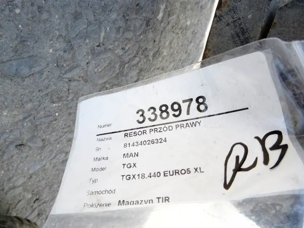 OEM 81434026324 Etu-Oikea Jousi MAN TGX:lle image 5