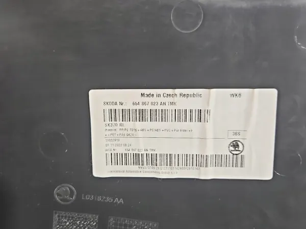 OEM IMPRK1543773 Linker Achterdeurbekleding Skoda Kamiq image 4