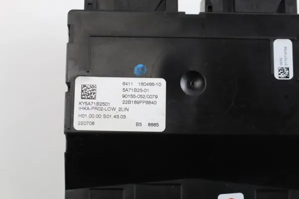 Airco bedieningsmodule BMW OE 160466-10 Gebruikt image 3