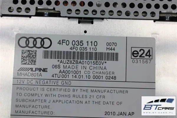 Cambiador CD Audi OEM 4F0035110 Pieza Usada image 8