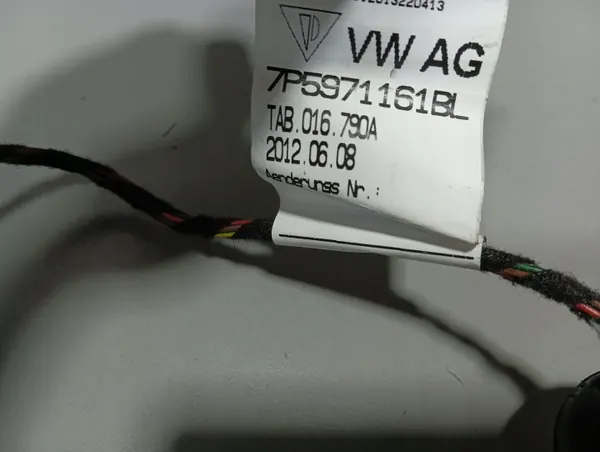 OEM 7P5971161BL Höger framdörrskabelträd image 5