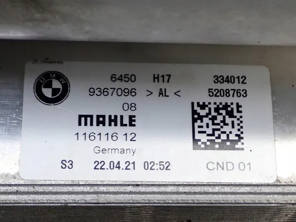 OEM 9367096 ROZP Airco Verdamper Schraper BMW X3 G01 image 5