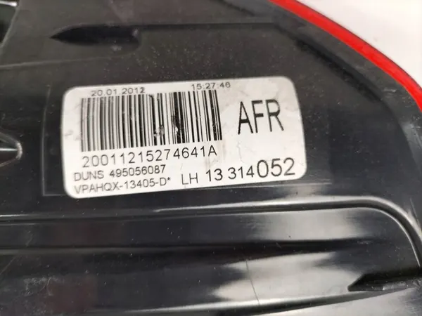 Vänster baklykta Opel Astra J 5D HB image 6