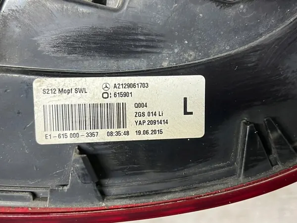 Linker achterlamp Mercedes W212 A2129061703 image 10