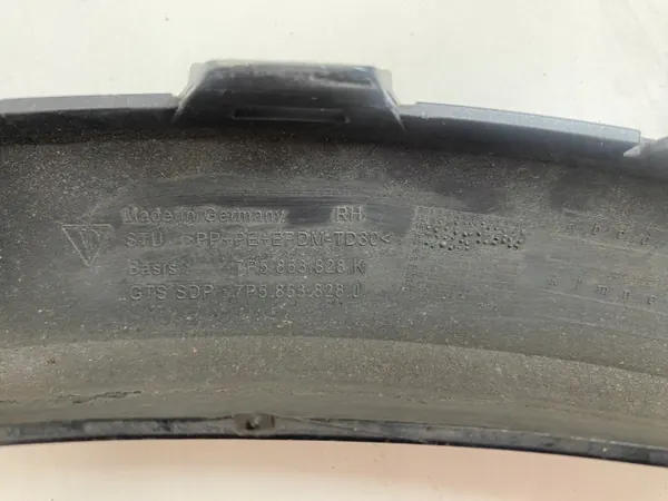 Porsche Cayenne 7P5 Para-lamas traseiro OEM 7P5853828K Escuro image 3