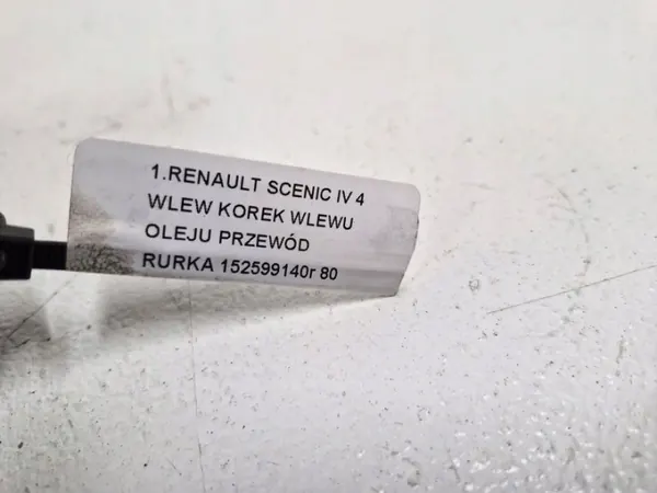 Öljytäyttökorkki ja Putki OEM 152599140R Renault Scenic IV image 6