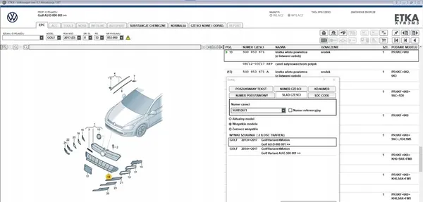 Volkswagen OE 5G0853671G Griglia di Ventilazione, Paraurti image 4
