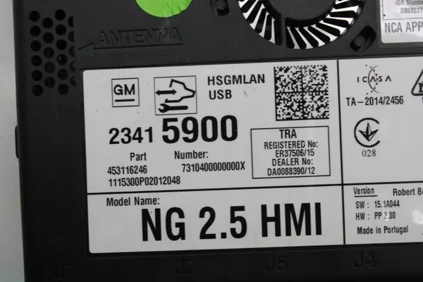 Module de contrôle navigation OEM 23415900 Opel Astra K image 4