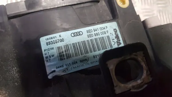 Audi A4 B6 Faro Derecho OE 8E0941004F image 8