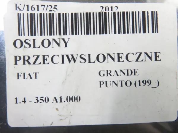 Solfötter OEM M1066840 för Fiat Grande Punto image 5